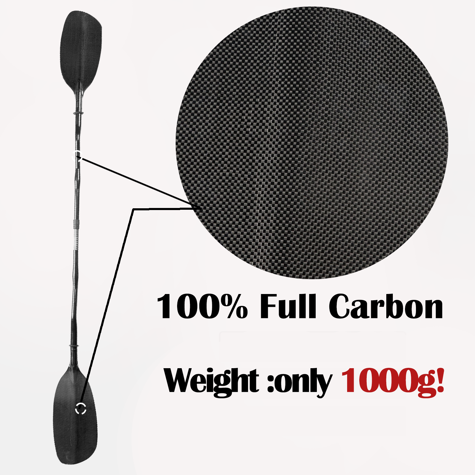 Full Carbon Kayak Paddle with  – Kayak Paddle Carbon Bewertung und Preis