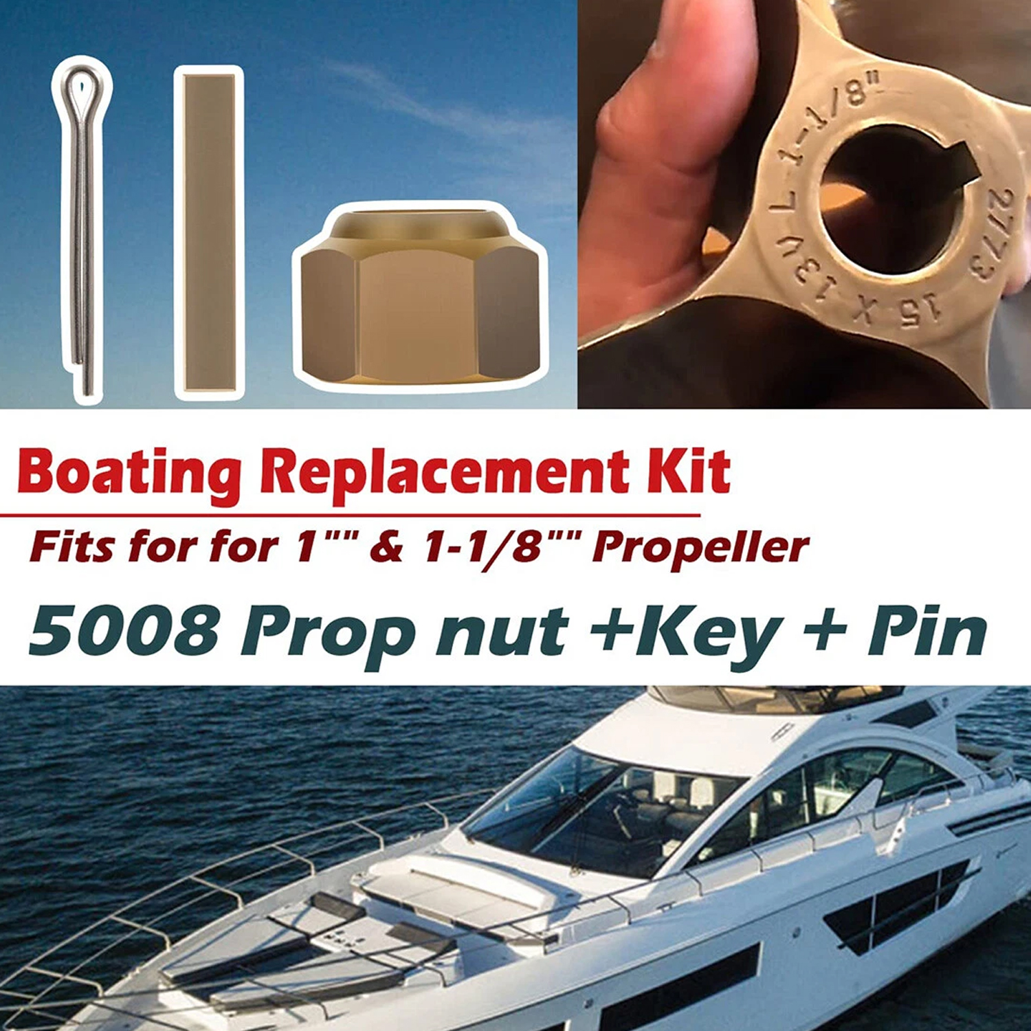 5008 Prop Nut Kit Brass Boat P – Wakeboard Binding Set Bewertung und Preis